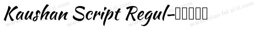 Kaushan Script Regul字体转换